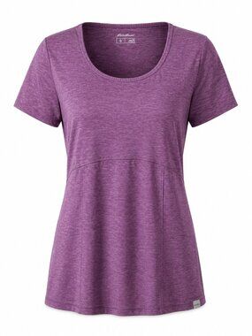 Eddie Bauer Workout Performance T Shirt Purple Size Medium